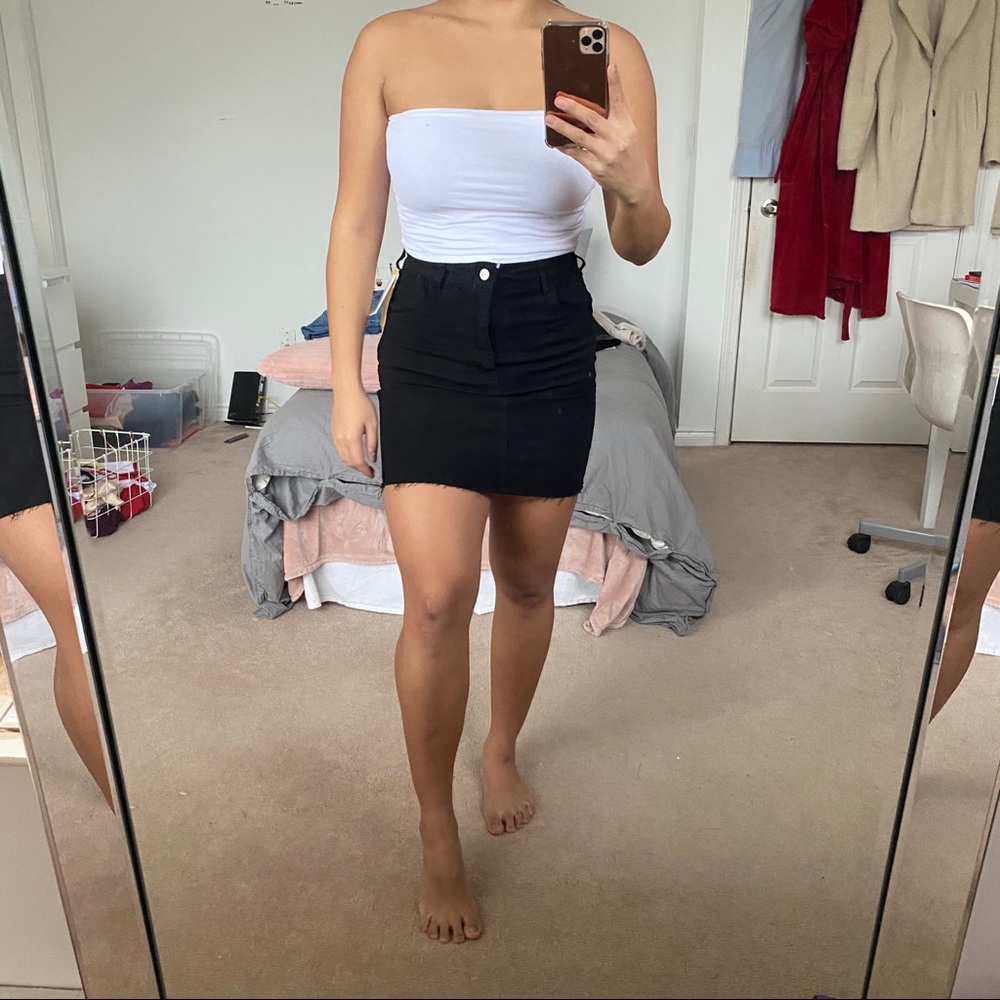 ✨Black Denim Skirt